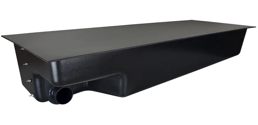 12420 – ICON Waste Holding Tank, Can Be Used For Black Or Gray Water 44 Gallon Capacity Black 64 Inch Length x 22 Inc...